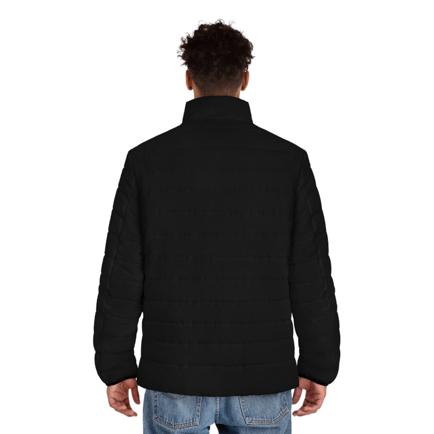 Men's Puffer Jacket (AOP) - Aries