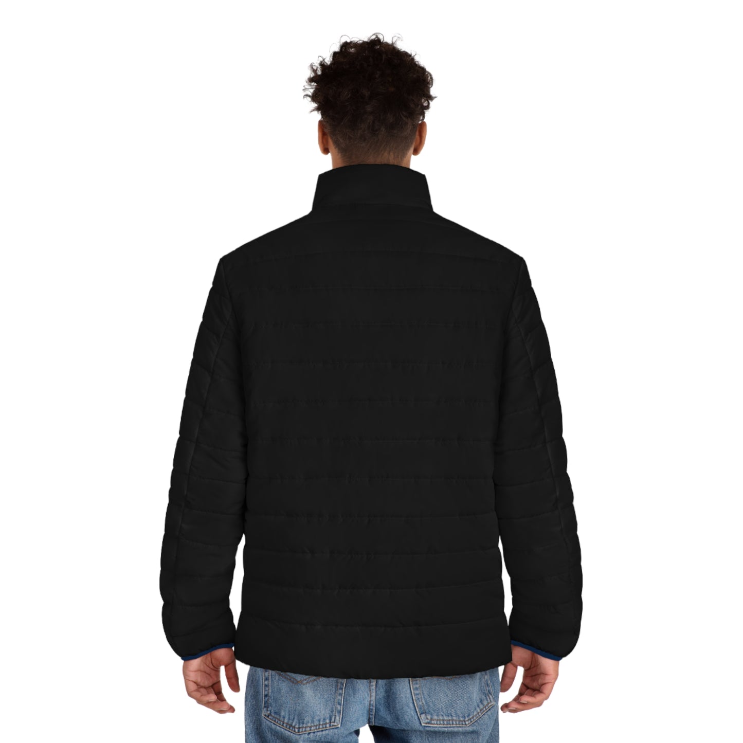 Men's Puffer Jacket (AOP) - Aries