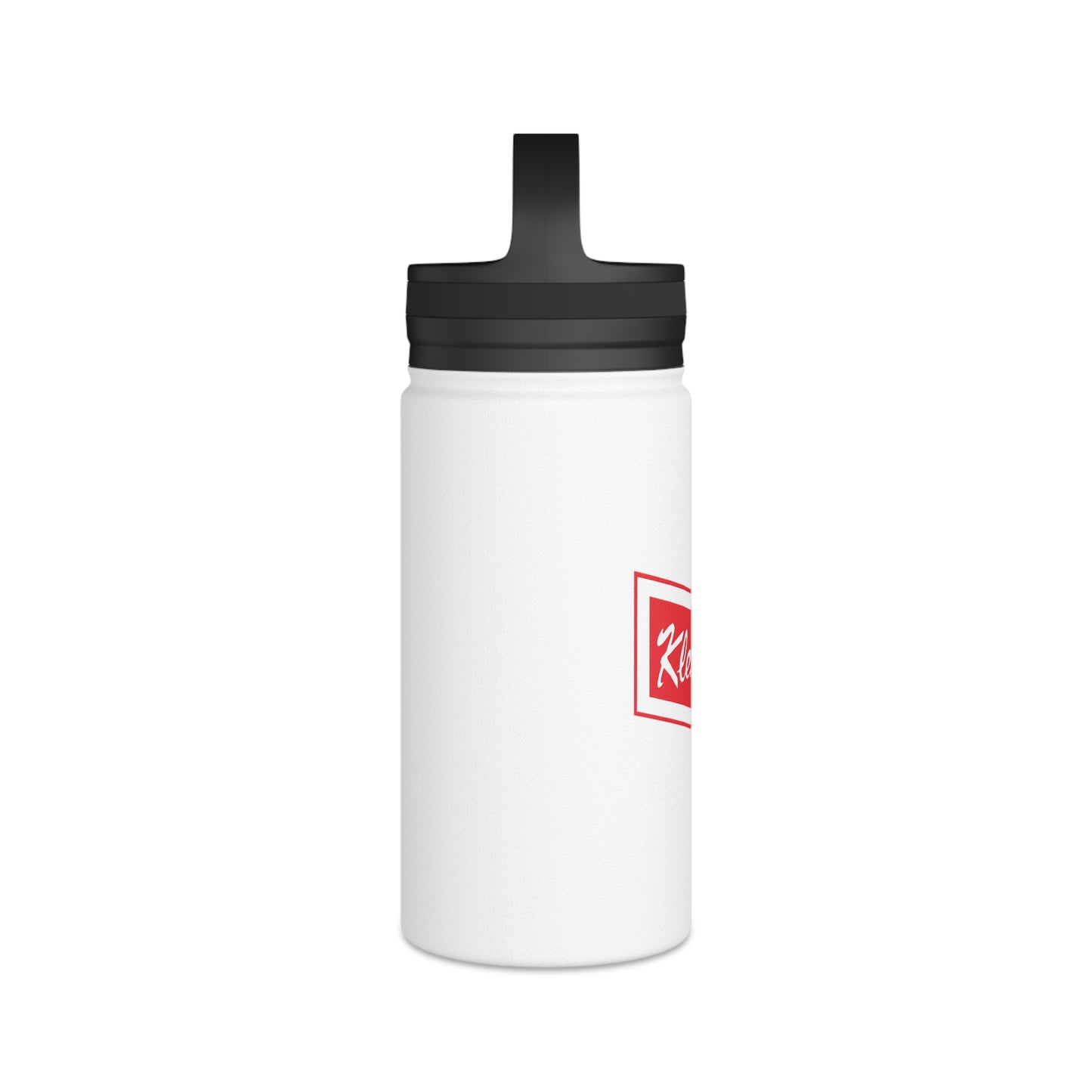 Stainless Steel Water Bottle, Handle Lid - Klements